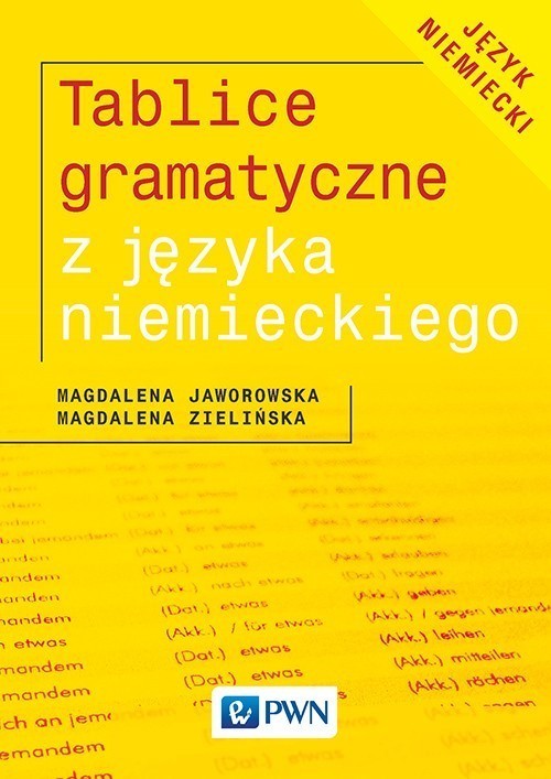 okładka Tablice gramatyczne z języka niemieckiego książka | Magdalena Jaworowska, Magdalena Zielińska