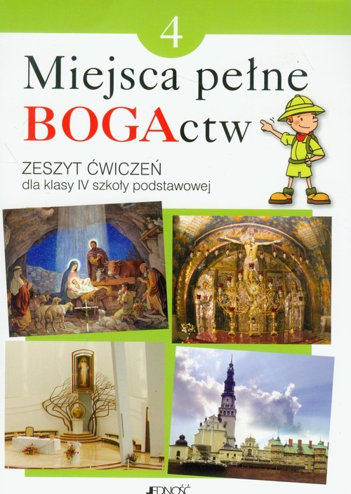 okładka Miejsca pełne BOGActw 4 Religia Zeszyt ćwiczeń Szkoła podstawowa książka | Elżbieta Kondrak, Ewelina Parszewska