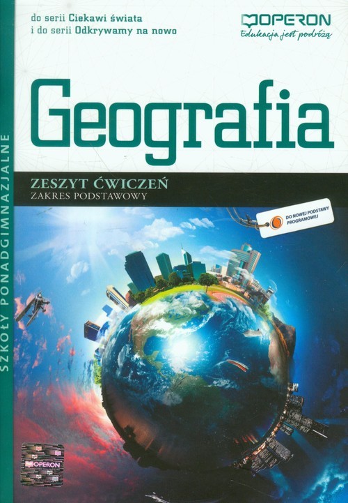 okładka Geografia Zeszyt ćwiczeń Zakres podstawowy szkoła ponadgimnazjalna książka | Agnieszka Maląg