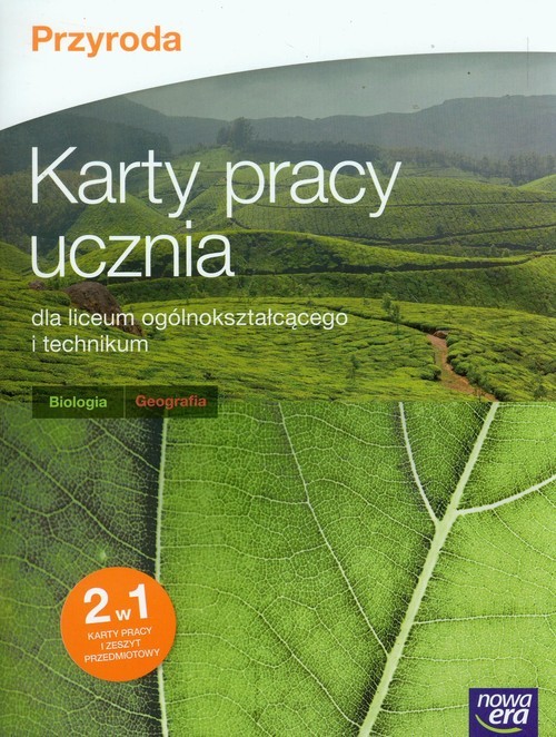 okładka Przyroda Karty pracy ucznia Biologia Geografia Szkoła ponadgimnazjalna książka | Joanna Kobyłecka, Alina Nowakowska, Agnieszka Pieszalska