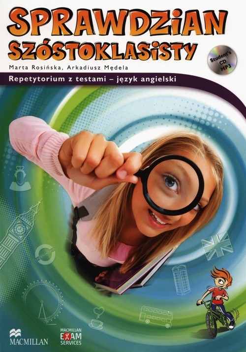 okładka Sprawdzian szóstoklasisty z płytą CD Repetytorium z testami - język angielski książka | Marta Rosińska, Arkadiusz Mędela