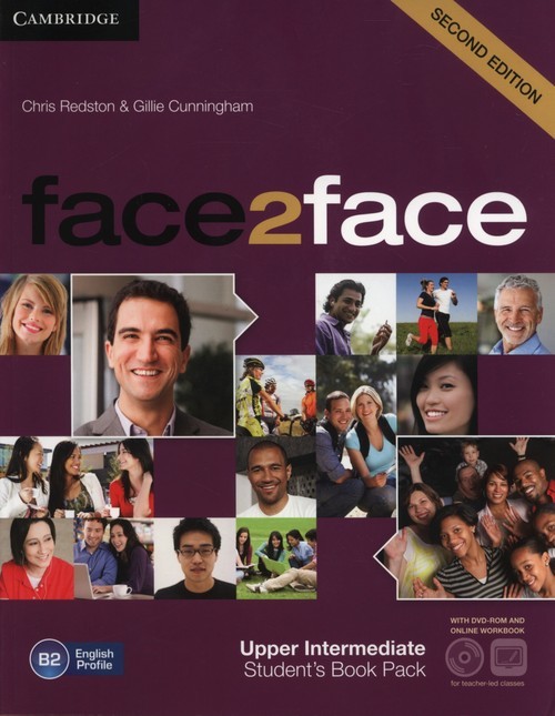 okładka face2face Upper Intermediate Student's Book with online workbook +DVD książka | Chris Redston, Gillie Cunningham