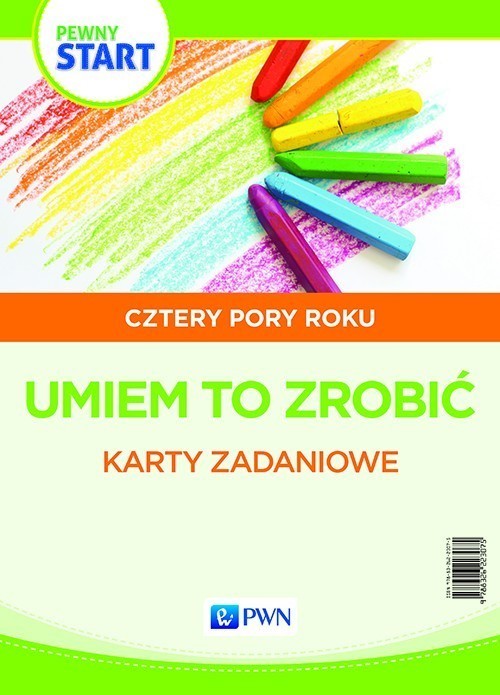 okładka Pewny start Cztery pory roku Umiem to zrobić Karty z ćwiczeniami manualnymi książka