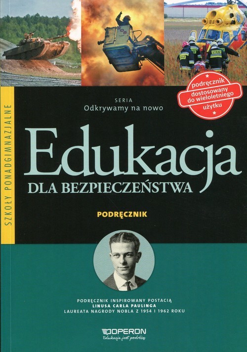 okładka Odkrywamy na nowo Edukacja dla bezpieczeństwa Podręcznik Szkoła ponadgimnazjalna książka | Mariusz Goniewicz, Anna W. Nowak-Kowal, Zbigniew Smutek