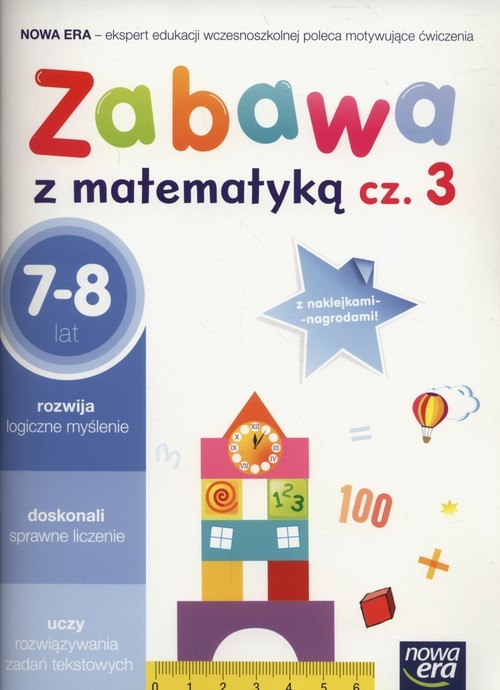 okładka Zabawa z matematyką Część 3 7-8 lat Szkoła podstawowa książka