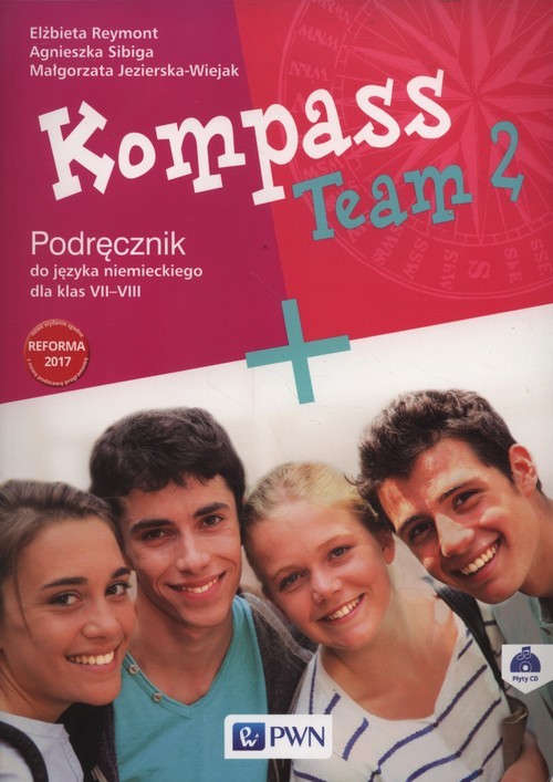 okładka Kompass Team 2 Podręcznik + CD Szkoła podstawowa książka | Elżbieta Reymont, Agnieszka Sibiga, Małgorzata Jezierska-Wiejak