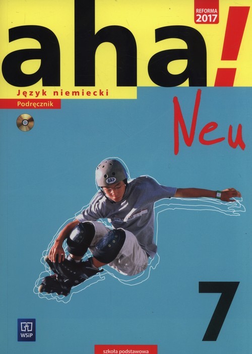 okładka Aha! Neu 7 Podręcznik +CD Szkoła podstawowa książka | Anna Tkaczyk Krzysztof Potapowicz