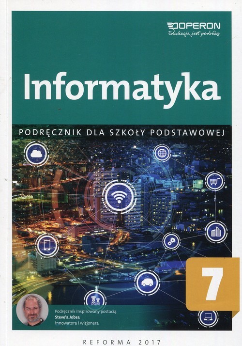 okładka Informatyka 7 Podręcznik Szkoła podstawowa książka | Hermanowski Wojciech