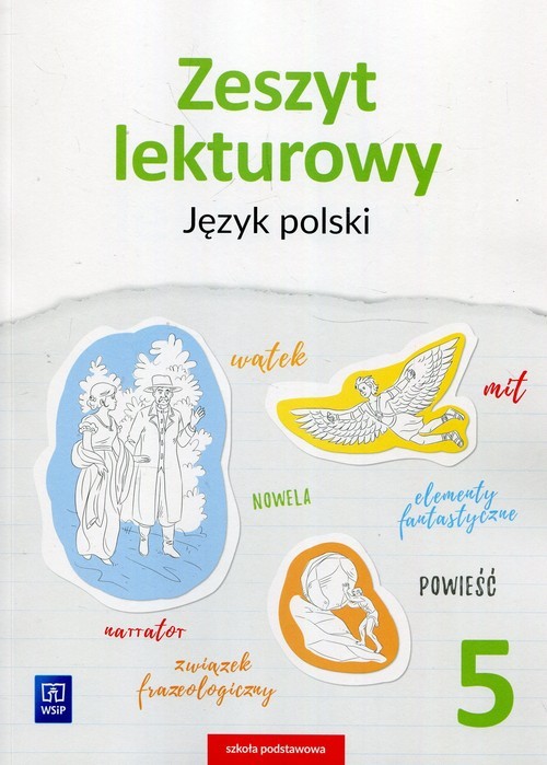 okładka Zeszyt lekturowy Język polski 5 Szkoła podstawowa książka | Beata Surdej, Andrzej Surdej