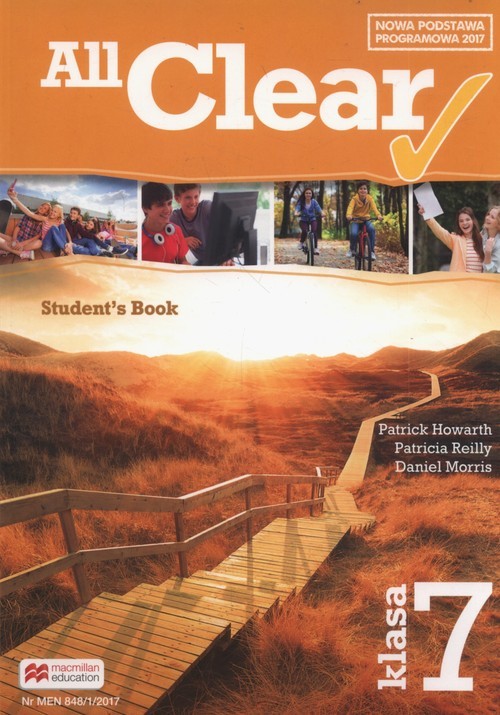 okładka All Clear 7 Student's Book Szkoła podstawowa książka | Patrick Howarth, Patricia Reilly, Daniel Morris