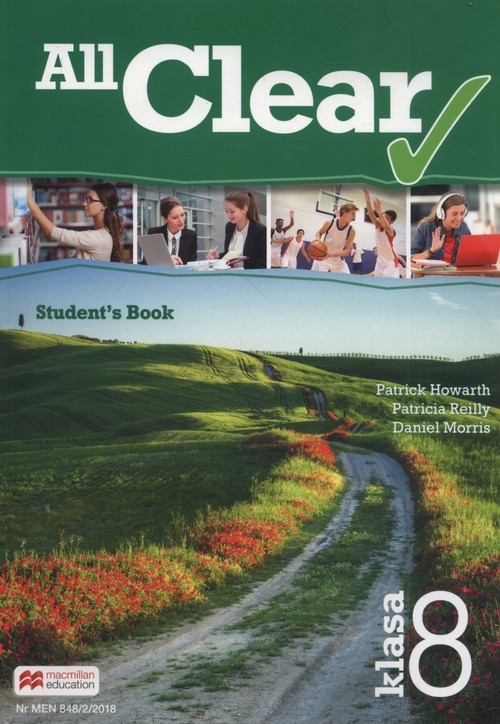 okładka All Clear 8 Student's Book Szkoła podstawowa książka | Patrick Howarth, Patricia Reilly, Daniel Morris
