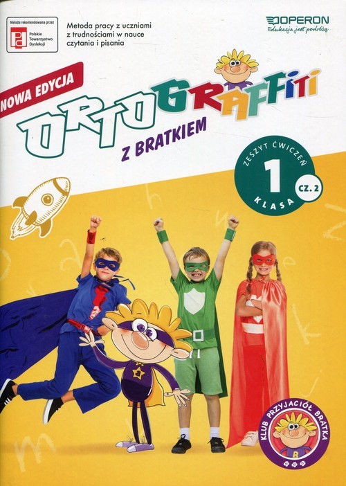 okładka Ortograffiti z Bratkiem 1 Zeszyt ćwiczeń Część 2 Szkoła podstawowa książka