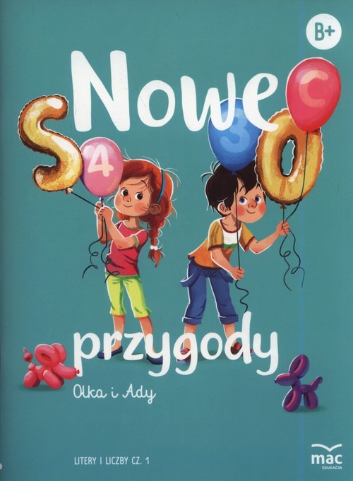 okładka Nowe przygody Olka i Ady Litery i liczby część 1 książka