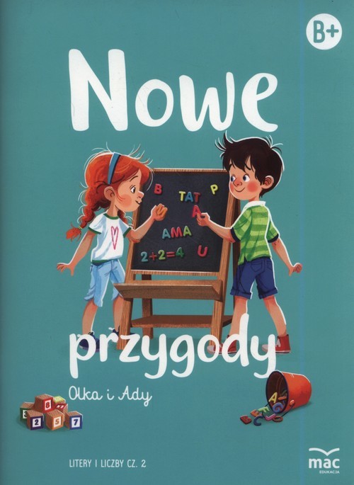 okładka Nowe przygody Olka i Ady. Litery i liczby część 2 książka