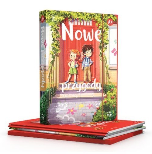 okładka Nowe przygody Olka i Ady Czterolatek Poziom A+ Pakiet książka | Agata Bober