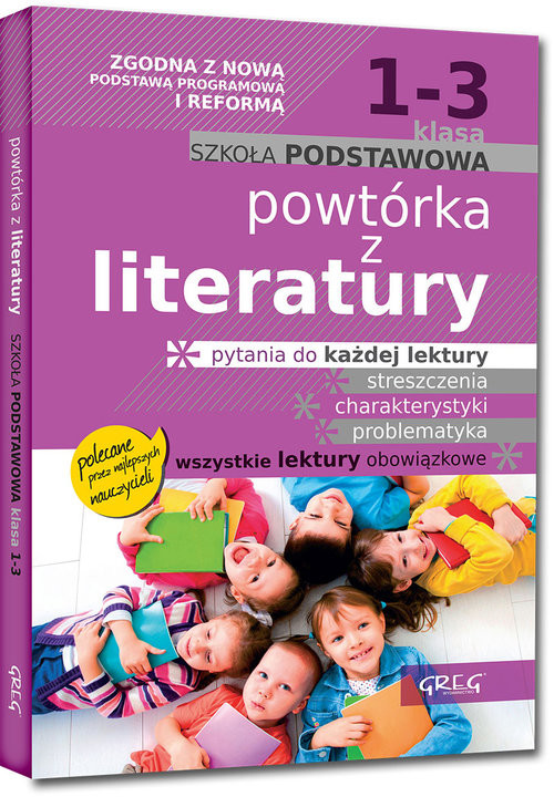 okładka Powtórka z literatury szkoła podstawowa klasa 1-3 książka | Jakub Baczyński, Olga Gradoń, Adam Karczewski