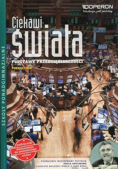okładka Ciekawi świata Podstawy przedsiębiorczości Podręcznik Szkoła ponadgimnazjalna książka | Krzyszczyk Piotr