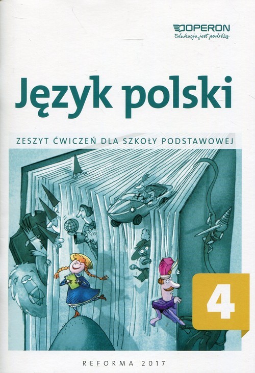 okładka Język polski 4 Zeszyt ćwiczeń Szkoła podstawowa książka | Alicja Krawczuk-Goluch