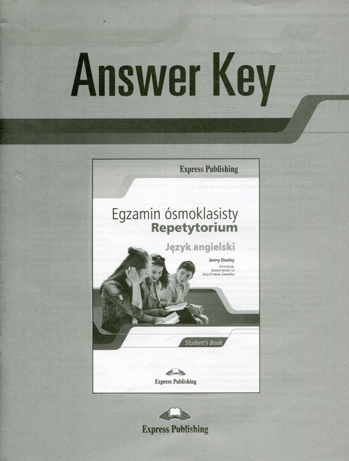 okładka Egzamin ósmoklasisty Repetytorium Język angielski Answer Key książka
