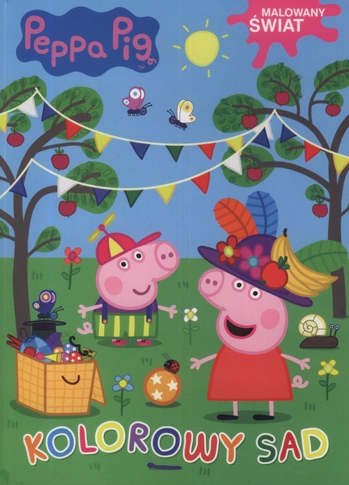 okładka Świnka Peppa Malowany świat Kolorowy sad książka