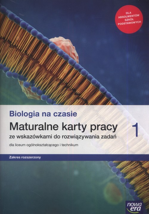 okładka Biologia na czasie 1 Maturalne karty pracy Zakres rozszerzony Szkoła ponadpodstawowa książka | Barbara Januszewska-Hasiec, Renata Stencel, Anna Tyc