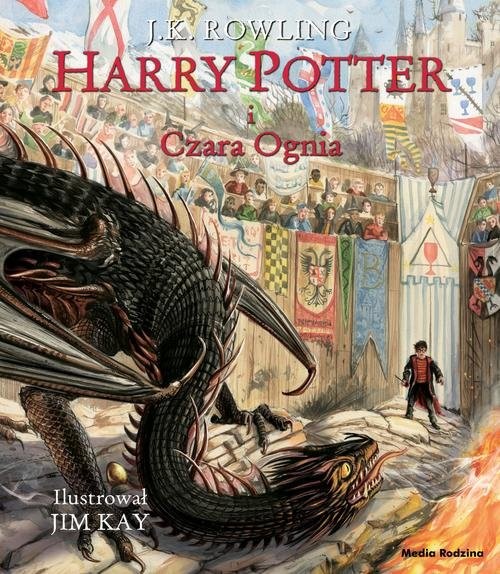 okładka Harry Potter i Czara Ognia ilustrowana książka | J.K. Rowling