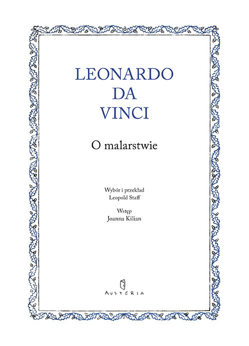 okładka O malarstwie książka | Leonardo Da Vinci