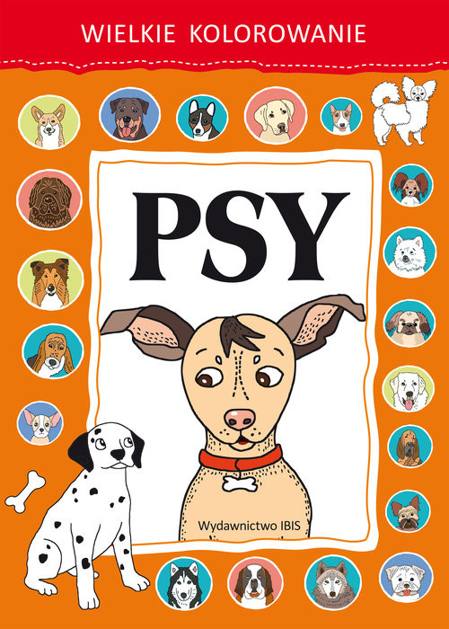 okładka Wielkie kolorowanie Psy książka