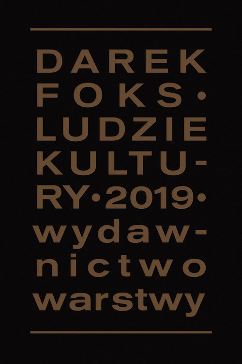 okładka Ludzie kultury książka | Darek Foks
