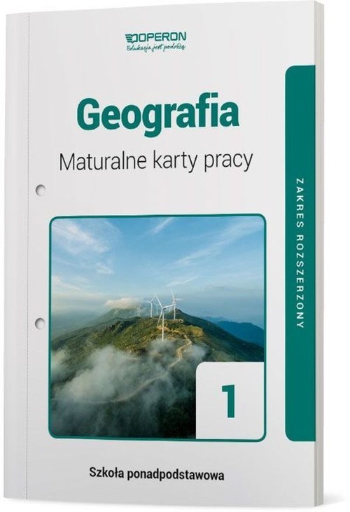 okładka Geografia 1 Maturalne karty pracy Zakres rozszerzony Szkoły ponadpodstawowe książka | Agnieszka Maląg
