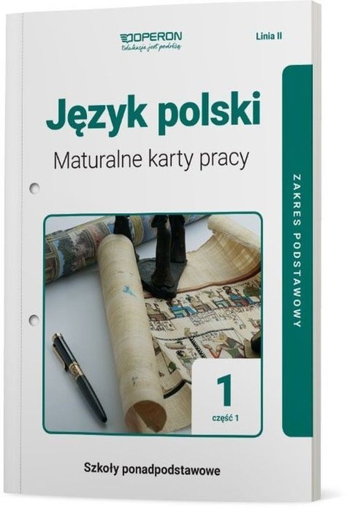 okładka Język polski 1 Maturalne karty pracy Część 1 Linia II Zakres podstawowy Szkoły ponadpodstawowe książka | Tomaszek Katarzyna