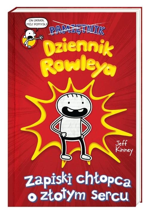okładka Dziennik Rowleya Zapiski chłopca o złotym sercu książka | Jeff Kinney