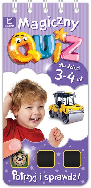 okładka Magiczny quiz dla dzieci 3-4 lata Fioletowy książka