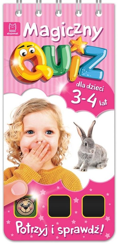 okładka Magiczny quiz dla dzieci 3-4 lata Różowy książka