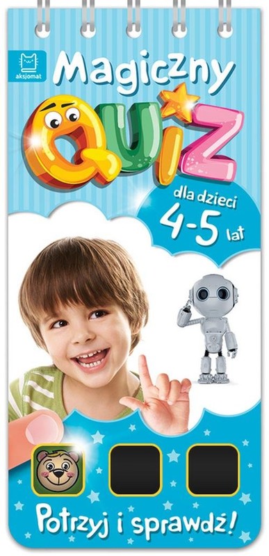 okładka Magiczny quiz dla dzieci 4-5 lat Niebieski książka