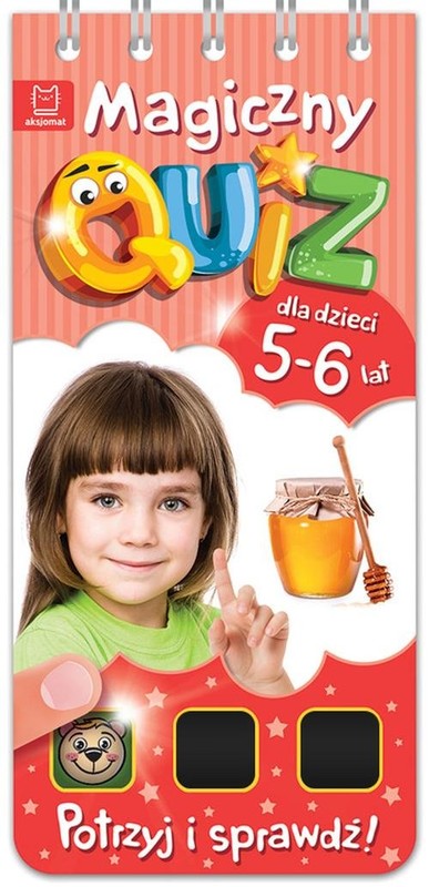 okładka Magiczny quiz dla dzieci 5-6 lat Czerwony książka