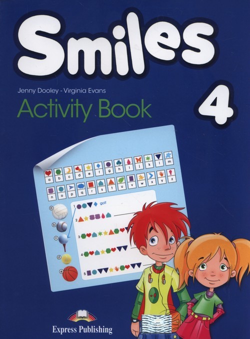 okładka Smiles 4 Activity Book książka | Jenny Dooley, Virginia Evans