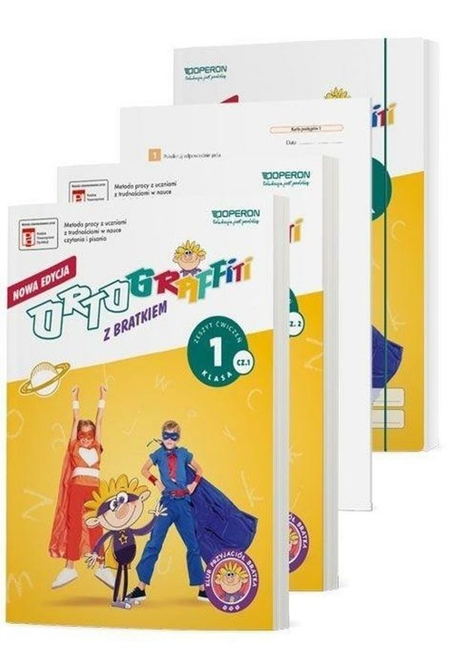 okładka Ortograffiti z Bratkiem 1 Pakiet dla ucznia Szkoła podstawowa książka