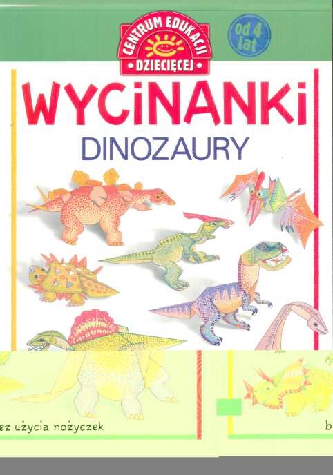okładka Wycinanki Dinozaury książka