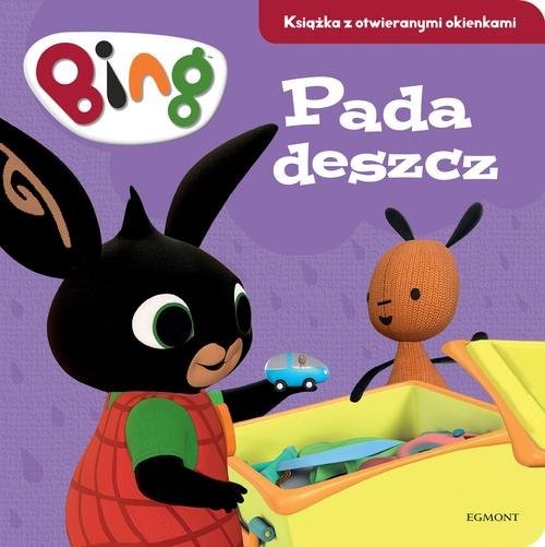 okładka Bing Pada deszcz Książka z otwieranymi okienkami książka | Gurney Stella