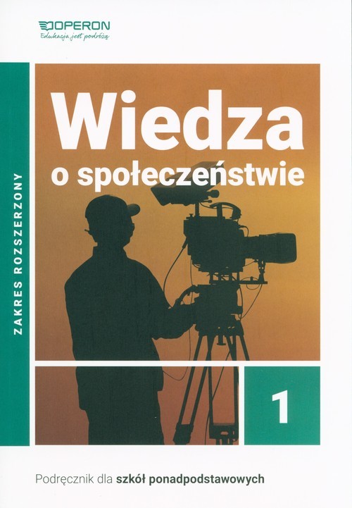 okładka Wiedza o społeczeństwie 1 Podręcznik Zakres rozszerzony Szkoła ponadpodstawowa książka | Artur Derdziak