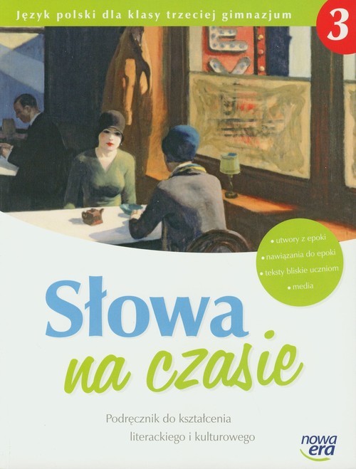 okładka Słowa na czasie 3 Podręcznik do kształcenia literackiego i kulturowego Gimnazjum książka | Małgorzata Chmiel, Wilga Herman, Zofia Pomirska, Piotr Doroszewski