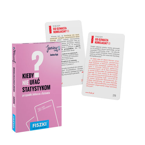 okładka Fiszki Kiedy nie ufać statystykom książka | Janina Bąk