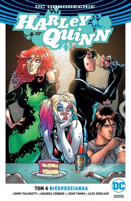 okładka Harley Quinn T.4 Niespodzianka/DC Odrodzenie książka | Jimmy Palmiotti, Amanda Conner