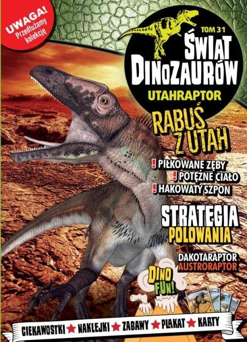 okładka Świat Dinozaurów 31 UTAHRAPTOR   /K/ książka | Opracowania Zbiorowe