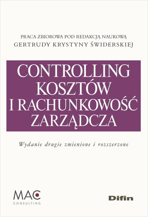 okładka Controlling kosztów i rachunkowość zarządcza książka