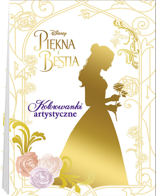 okładka Piękna i Bestia Kolorowanki artystyczne książka