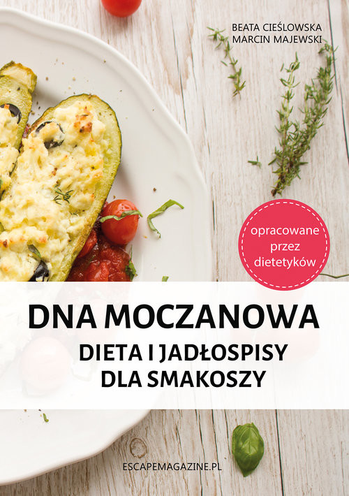 okładka Dna moczanowa Dieta i jadłospisy dla smakoszy książka | Beata Cieślowska, Marcin Majewski