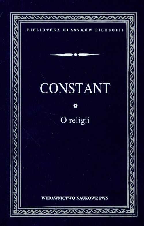 okładka O religii książka | Benjamin Constant