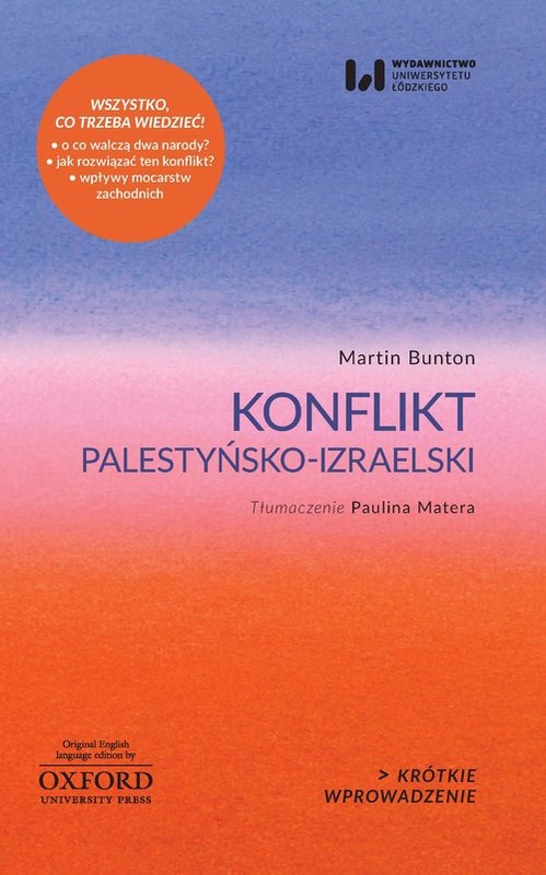 okładka Konflikt palestyńsko-izraelski książka | Martin Bunton